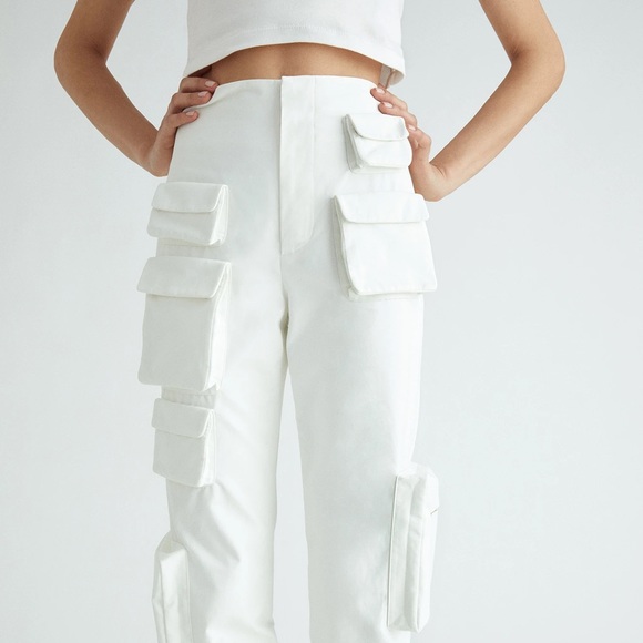 Orseund Iris Ecru Pocket Pants Hailey Bieber Cargo Shadow Hill Gallery Dept - Picture 5 of 13